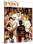 "Golden Rule" (Do unto others) Saturday Evening Post Cover, April 1,1961-Norman Rockwell-Stretched Canvas
