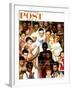 "Golden Rule" (Do unto others) Saturday Evening Post Cover, April 1,1961-Norman Rockwell-Framed Premium Giclee Print