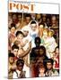 "Golden Rule" (Do unto others) Saturday Evening Post Cover, April 1,1961-Norman Rockwell-Mounted Premium Giclee Print