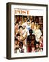 "Golden Rule" (Do unto others) Saturday Evening Post Cover, April 1,1961-Norman Rockwell-Framed Premium Giclee Print