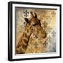 Golden Safari III (Giraffe)-Patricia Pinto-Framed Art Print