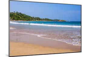 Golden Sands and Blue Waters of the Indian Ocean at Mirissa Beach, South Coast, Sri Lanka, Asia-Matthew Williams-Ellis-Mounted Photographic Print