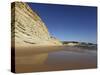 Golden Sands and Steep Stratified Cliffs, Typical of the Atlantic Coastline Near Lagos, Algarve, Po-Stuart Forster-Stretched Canvas