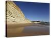 Golden Sands and Steep Stratified Cliffs, Typical of the Atlantic Coastline Near Lagos, Algarve, Po-Stuart Forster-Stretched Canvas