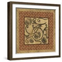 Golden Scroll I-Elizabeth Jordan-Framed Art Print