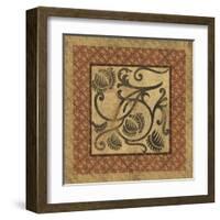 Golden Scroll I-Elizabeth Jordan-Framed Art Print