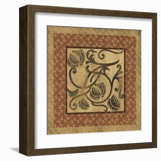 Golden Scroll I-Elizabeth Jordan-Framed Art Print