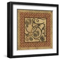 Golden Scroll I-Elizabeth Jordan-Framed Art Print