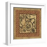 Golden Scroll I-Elizabeth Jordan-Framed Art Print