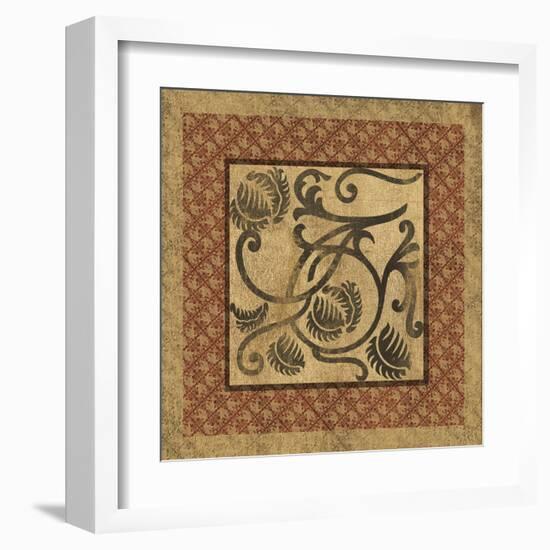 Golden Scroll I-Elizabeth Jordan-Framed Art Print