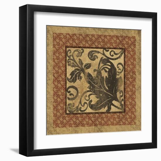 Golden Scroll III-Elizabeth Jordan-Framed Art Print