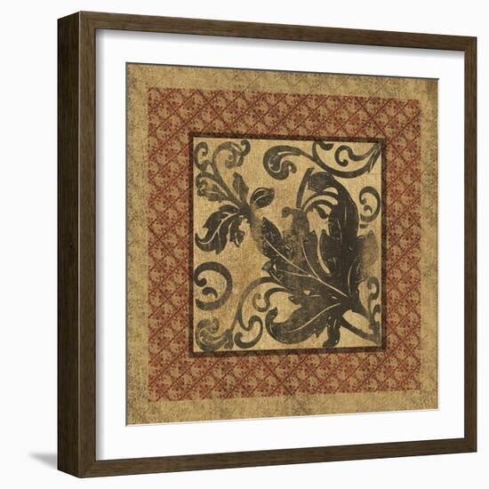 Golden Scroll III-Elizabeth Jordan-Framed Art Print