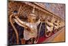 Golden sculptures of Garuda and Naga, Wat Phra Kaew (Temple of the Emerald Buddha), Bangkok-Godong-Mounted Photographic Print