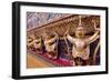 Golden sculptures of Garuda and Naga, Wat Phra Kaew (Temple of the Emerald Buddha), Bangkok-Godong-Framed Photographic Print