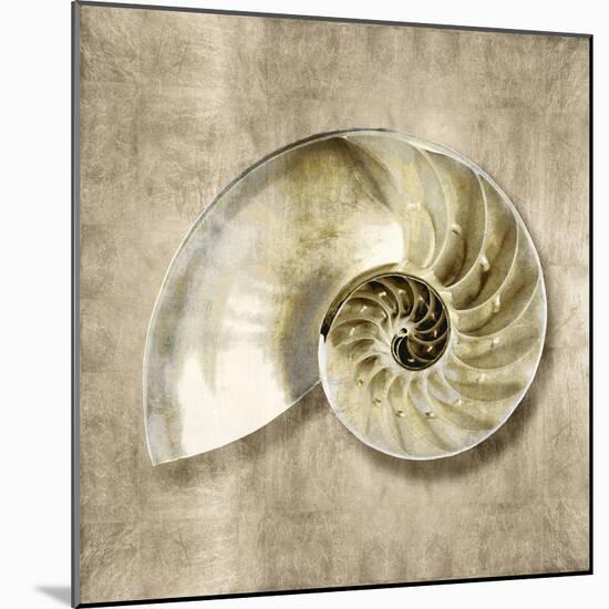 Golden Sea Life IV-Caroline Kelly-Mounted Art Print