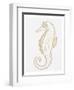 Golden Seahorse-Pam Varacek-Framed Art Print