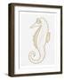 Golden Seahorse-Pam Varacek-Framed Art Print