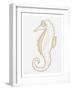 Golden Seahorse-Pam Varacek-Framed Art Print