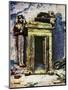 Golden Shrine in the Antechamber of Tutankhamun's Tomb, Egypt, 1933-1934-Harry Burton-Mounted Giclee Print