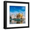 Golden Sikh Gurdwara Temple-null-Framed Art Print