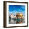 Golden Sikh Gurdwara Temple-null-Framed Art Print