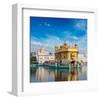 Golden Sikh Gurdwara Temple-null-Framed Art Print