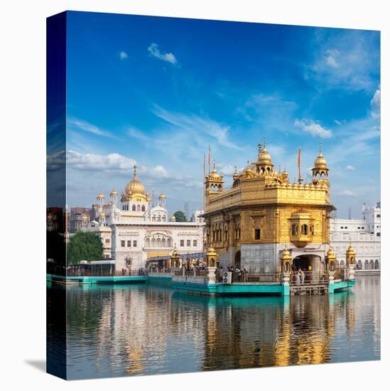 Golden Sikh Gurdwara Temple-null-Stretched Canvas