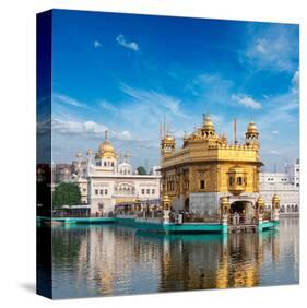 Golden Sikh Gurdwara Temple-null-Stretched Canvas