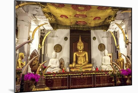 Golden Sitting Buddhist Statue-Charlie-Mounted Photographic Print