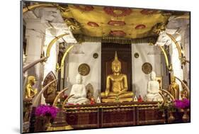 Golden Sitting Buddhist Statue-Charlie-Mounted Photographic Print