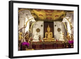 Golden Sitting Buddhist Statue-Charlie-Framed Photographic Print