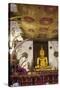 Golden Sitting Buddhist Statue-Charlie-Stretched Canvas