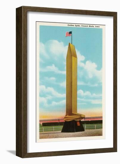 Golden Spike, Council Bluffs, Iowa-null-Framed Art Print
