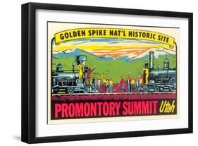 Golden Spike, Promontory Summit-null-Framed Art Print