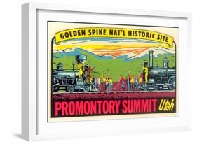 Golden Spike, Promontory Summit-null-Framed Art Print