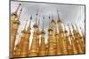 Golden Spires of Buddhist Temple, Myanmar-zanskar-Mounted Photographic Print