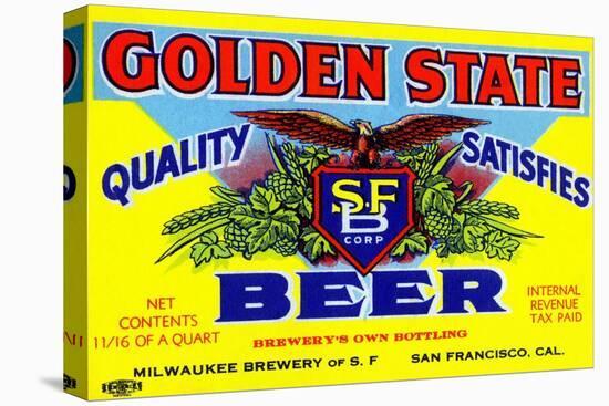 Golden State Beer-null-Stretched Canvas