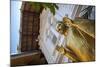 Golden Statue at the Entrance of Gangaramaya Temple, Colombo, Sri Lanka, Asia-Charlie-Mounted Photographic Print