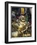 Golden Statue of a Reclining Laughing Buddha, Hangzhou, Zhejiang Province, China-Kober Christian-Framed Premium Photographic Print