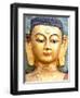 Golden Statue of Buddha Near Swayambhunath, Kathmandu, Nepal, Asia-Lee Frost-Framed Photographic Print