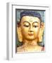 Golden Statue of Buddha Near Swayambhunath, Kathmandu, Nepal, Asia-Lee Frost-Framed Photographic Print