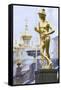Golden Statue of Hermes (Mercury)-Peter Barritt-Framed Stretched Canvas