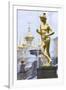 Golden Statue of Hermes (Mercury)-Peter Barritt-Framed Photographic Print