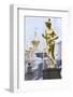 Golden Statue of Hermes (Mercury)-Peter Barritt-Framed Photographic Print