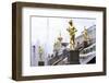 Golden Statue of Hermes (Mercury)-Peter Barritt-Framed Photographic Print