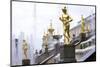 Golden Statue of Hermes (Mercury)-Peter Barritt-Mounted Photographic Print