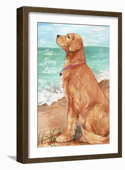 Golden Stay Love-Melinda Hipsher-Framed Giclee Print