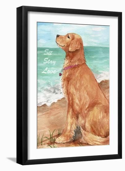 Golden Stay Love-Melinda Hipsher-Framed Giclee Print