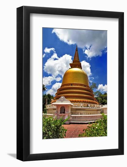 Golden Stupa in Dambulla Sri Lanka-Maugli-l-Framed Photographic Print