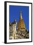 Golden Stupa of Ananda Pahto, Bagan, Myanmar, Indochina-Alain Evrard-Framed Photographic Print